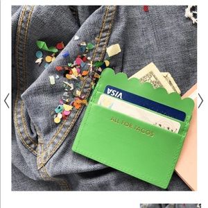 All For Tacos Scalloped Card Holder